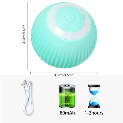 Smart Auto-Rolling Pet Ball Toy